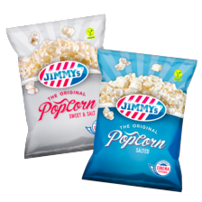 Jimmy's popcorn zoet zout of zout